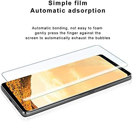 Reejax para Galaxy S8 Protetor de tela de vidro temperado e protetor da lente da câmera [2+2 pacote], alta definição 3D Anti-arranhão protetor de tela de cobertura completa para Samsung Galaxy S8 preto