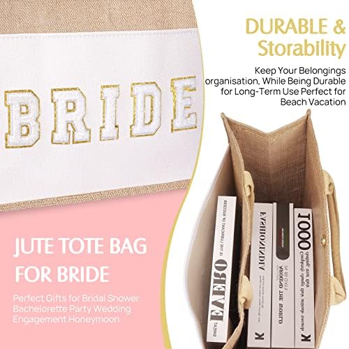 Bolsa de noiva Justotry - Noiva para ser presente personalizado para despedida de solteira de casamento de casamento para