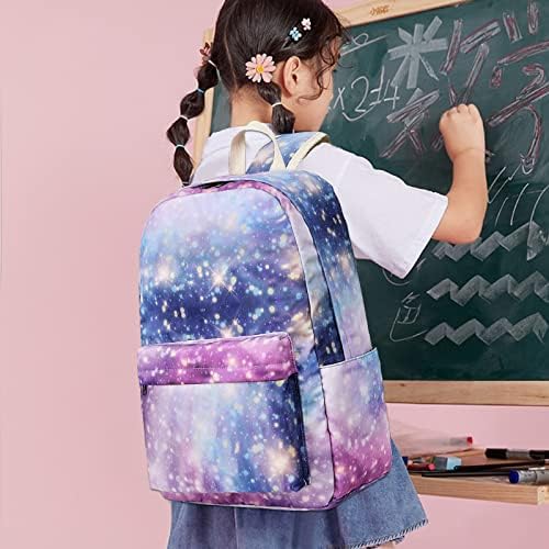 Mochila da Escola Camtop para meninas Teens Bookbag Set Tie Dye Kids Backpack 3 em 1, bolsas escolares com lanchonete
