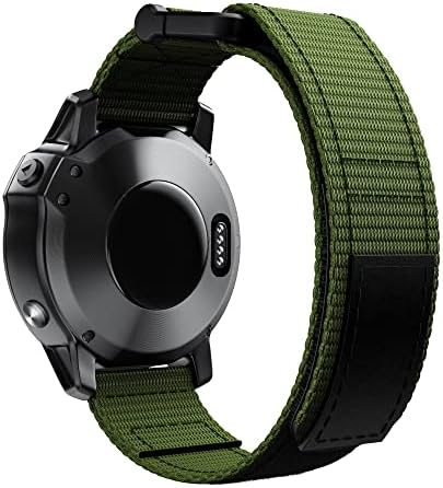 Tiras de banda de vigia irjfp para Garmin Fenix ​​5x/6x/6/5 935 22mm 26mm de nylon trançado loop de substituição ajustável