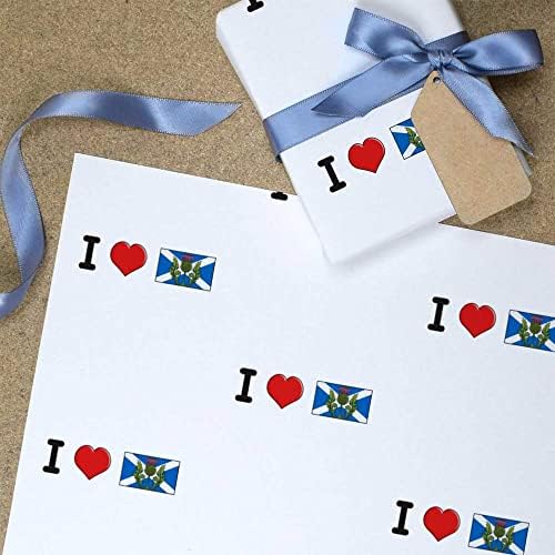 5 x A1 'I Love Scotland' embrulhar folhas de papel/embrulho