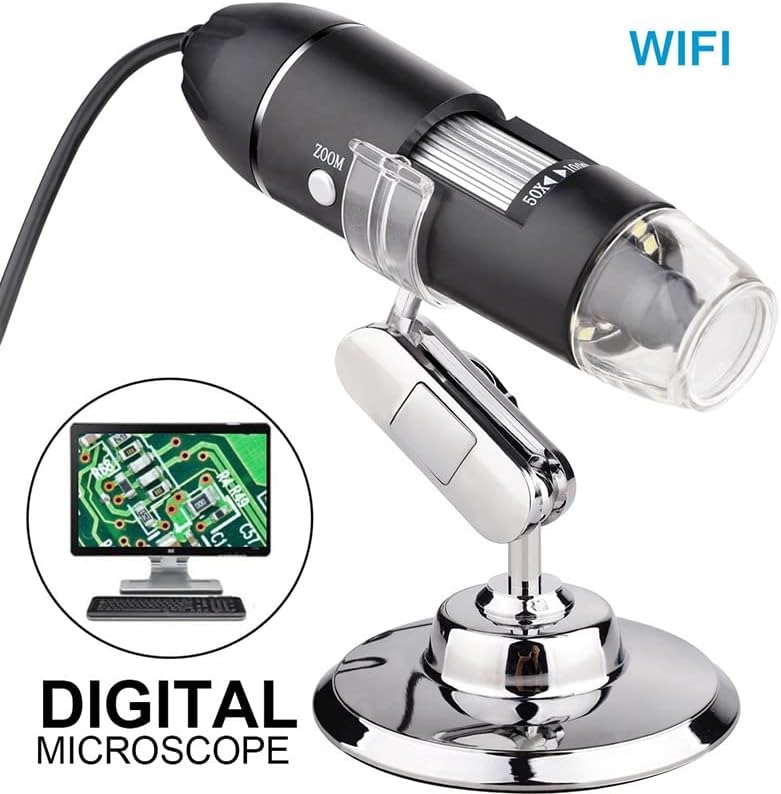 Acessórios para microscópio 0-1000x Microscópio digital portátil USB Microscópios eletrônicos de interface USB com 8 LEDs Labor