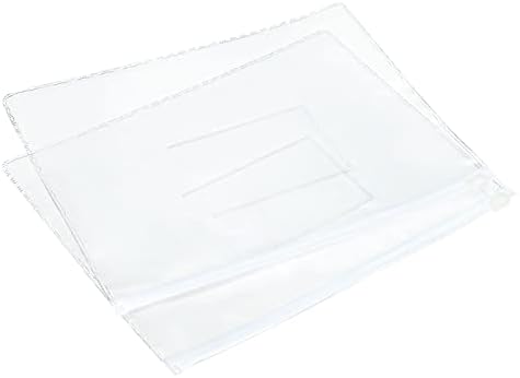 Bolsas de arquivo de zíper de 10 pacote YOKive, A5 Arquivos Clear Envelope Plástico do organizador de documentos Plástico
