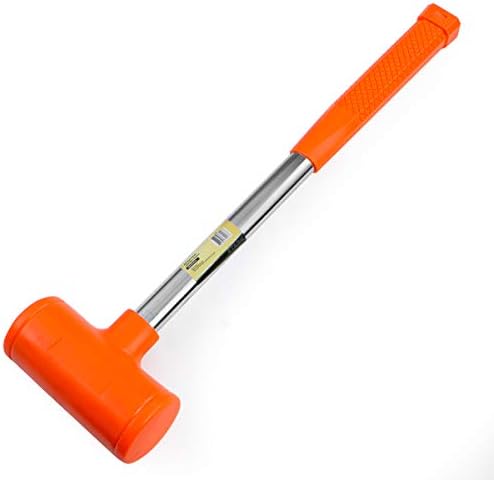 Stkusa Dead Blow Hammer 6 libras com martelo sem deslizamento com cabeça de 6 libras, laranja