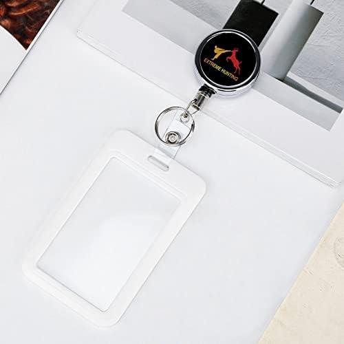 Foda -se, eu vou caçar ID ID Badge Holder com colar de colapinha retrátil Id Id Bilge Buckle Clip Jóias