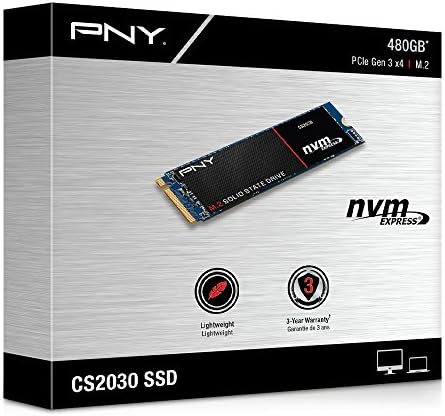 PNY CS2030 2280 480GB M.2 2280 PCIE NVME Interna Solid State Drive
