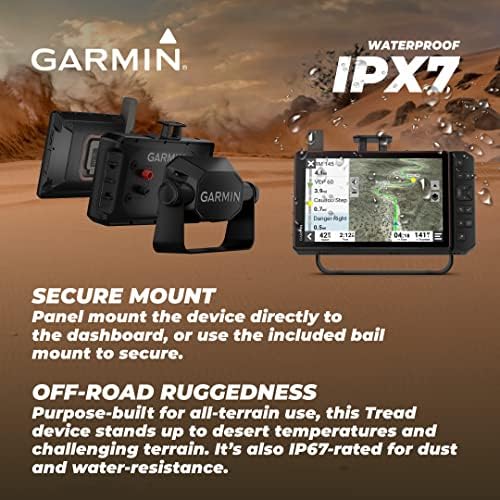 Garmin Tread XL-Baja Race Edition, Roughged, Ultrabright 10 ”de corrida de corrida off-road, GPS de alto desempenho para