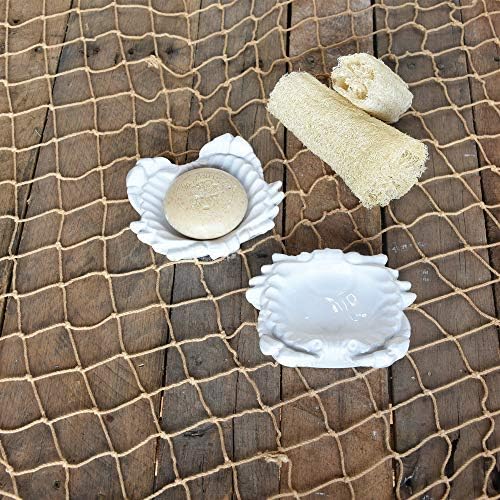Areohome Homart 7785-6 Sabão de caranguejo, pequeno, cerâmica, branco