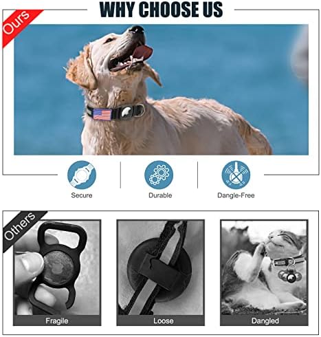Collar de cachorro reflexivo de cães, colarinho de cachorro à prova d'água [preto], colares de cães integrados de porta-ar