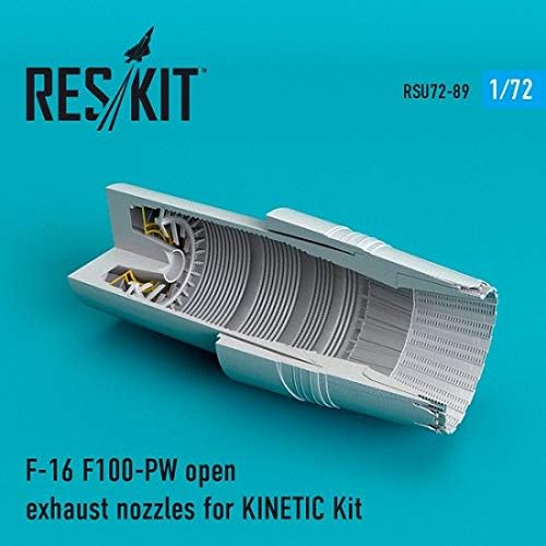 Reskit RSU72-0089-1/72 F-16 F100-PW Bicos de escape aberto para kit Kinetiс