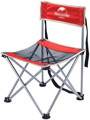 Cadeira de acampamento de simplicidade criativa ， cadeira dobrável ao ar livre portátil Cadeiras de praia portáteis dobráveis ​​fáceis de instalar, lsxysp, vermelho