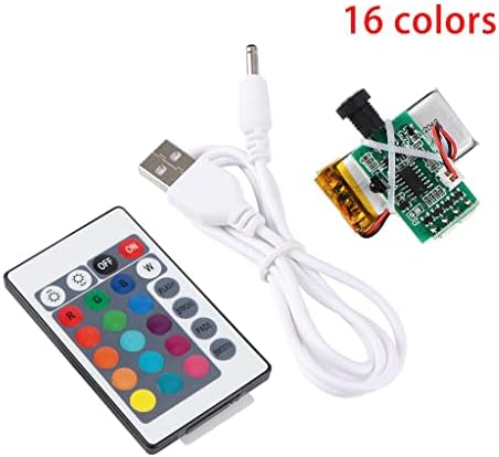 Ｋｌｋｃｍｓ Conjunto de 5 16 cores 3d Peças Placa de luz, placa de luz noturna de carregamento USB