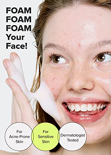 I Dew Care Acne Acne Foming Cleanser - Limpe o zit, 5,07 fl oz + hidrocolóide acne pimple patch trio - encontre seu conjunto de patches, pacote de contagem 96