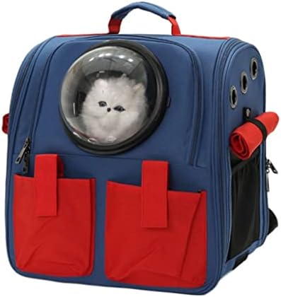 CATS Mochila portátil portátil Pet Backpack Pet Transportes Pet Backpack Cats Cage Bolsa de viagem respirável
