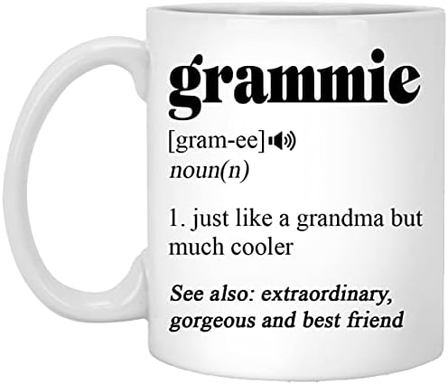 Wolfedesignpdd Grammie Coffee Caneca - Definição Grammie - Presentes para Grammie - Love Grammie - Funny Grammie Caneca - Caneca