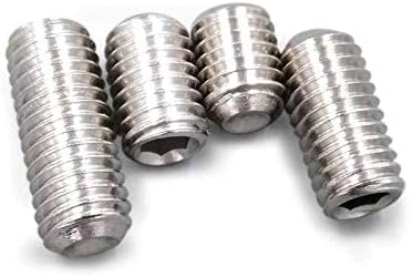 Parafuso 10pcs m10 allen contrafusos de cabeça esburacada Grubs Socket Hex Nenhum parafuso Grub de 8mm -50mm Comprimento de aço inoxidável -