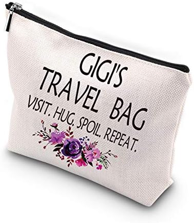 Gigi Gigi Gigi Aniversário do WCGXKO GIGI DIA DO DIA DA Mãe Bolsa de higiene pessoal Cosmetics para viajar