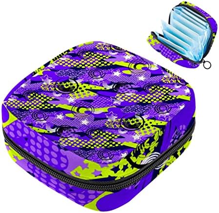 Menas de água sanitária Bandeira Bola Menas Menções Menções Bolsa Meninas Período Portátil Tampon Storage Bag figuras geométricas