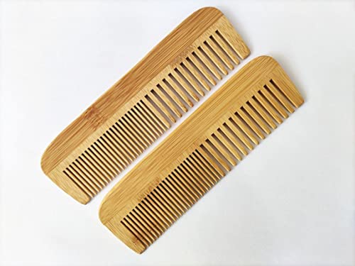 Personalize o logotipo- bambu pentes de madeira barba pente pente dual tipos de dente pincéis de barba pente de cabelo