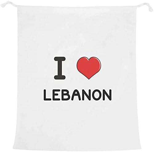 Azeeda 'I Love Líbano' Lavanderia/Bolsa de Lavagem/Armazenamento