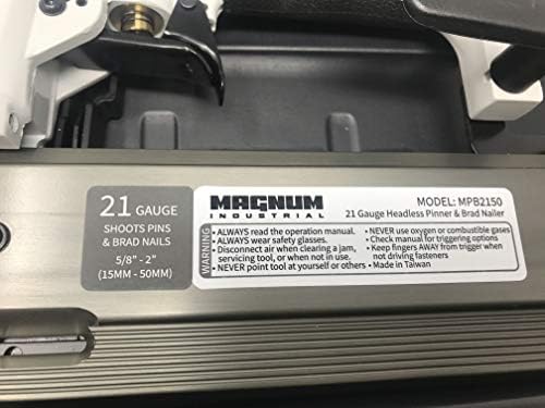 Magnum Industrial MPB2150 5/8 - 2 21 Bedanete Pinner/Pin Nailer/Brad Nailer