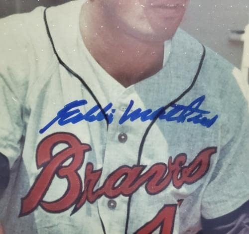 Hank Aaron & Eddie Mathews autografou emoldurado 16x20 foto Atlanta Braves JSA JJ31574 - Fotos de MLB autografadas