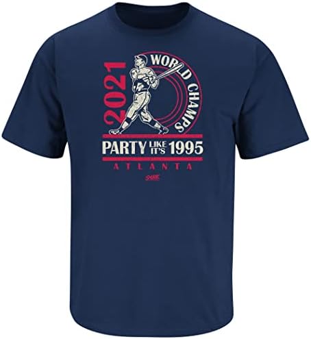 T-shirt da ATL Party World Champs para os fãs de beisebol de Atlanta