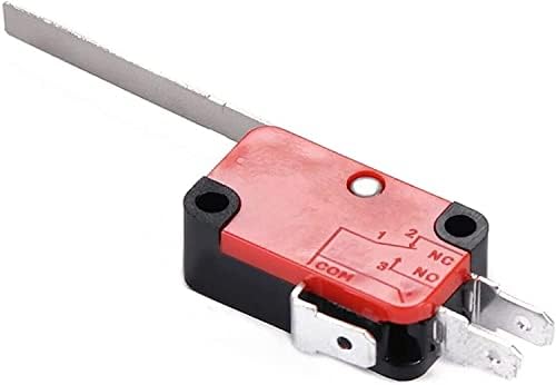 Interruptor de limite de heimp 10pcs micro comutadores elétricos v-153-1c25 interruptor limite de limite do tipo de alavanca de dobradiça longa Tipo SPDT para interruptores de medida de instrumento