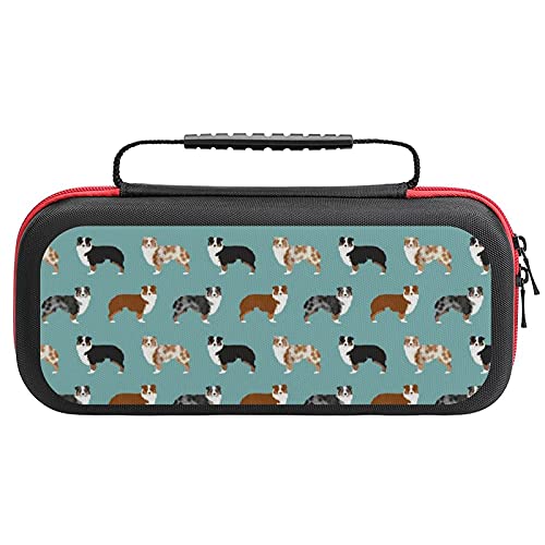 Pastoras cães carregando estojo para nintendo switch protetor portátil bolsa dura bolsa de viagem