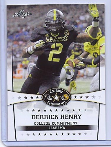 Derrick Henry Leaf 2013/15 1ª já impressa 2 cartões de cartões/estreante do ensino médio!