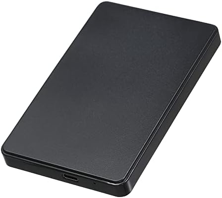 HUIOP 2,5 polegadas Externo HDD/SSD Gabinete tipo C Design de transmissão de alta velocidade Fácil instalação Black