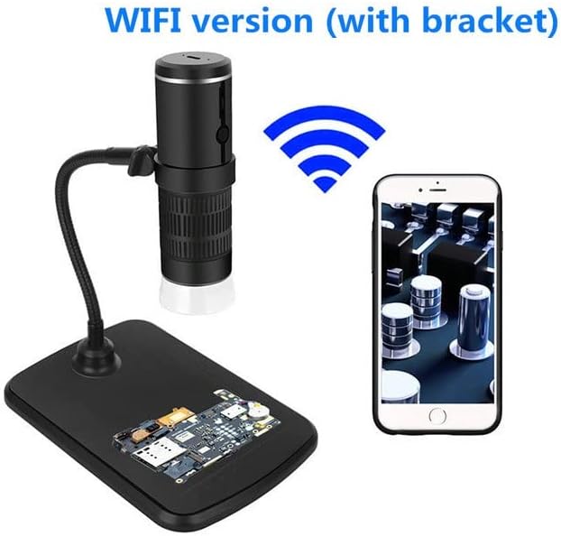 Ylyajy 1000X Microscópio Digital 1080p Microscópio de alta definição Vídeo da câmera do telefone inteligente para exibição de slides de soldagem por PCB etc.