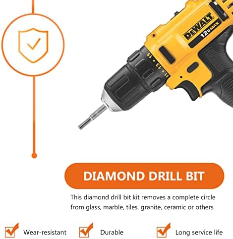 Diama Bit Bit Bits Diamond Bits Bits 1 Detenive Diamond Hand Tool Acessório Diamante Diamond Bit Bit Extrator Remover Ferrol Bit Bit Hollow- Derrilha de Diamond Bits Bits Diamond Bits