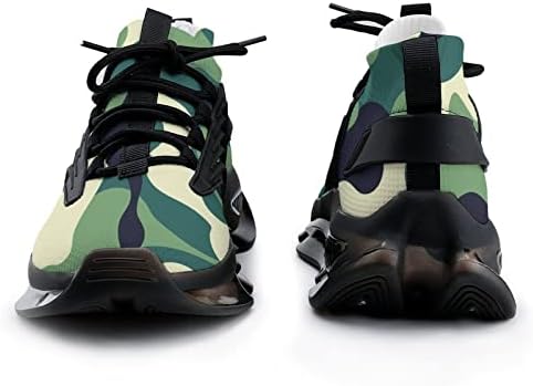 GJETFDAP MAN Fashion Highking Trail Shoes, tênis Running Comfort Athletic Sneakers Sapatos camuflados, condução de voleibol
