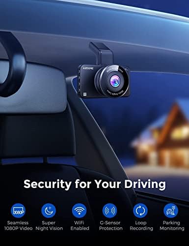 Azdome M17 WiFi Dash Cam e Mirror Mount Holder pacote