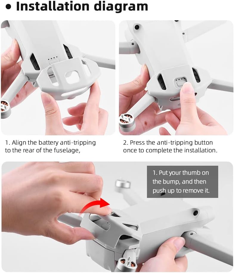 Para DJI Mini 3 Pro Protecção de Proteção à Fuzle de Bateria, Acessórios de drones