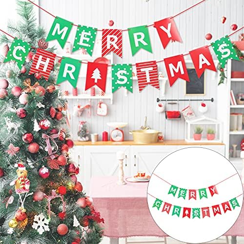 Pretyzoom Wreath Decor Decor Feliz Banners de Natal Grusificações de Buns de Férias de Natal para lareira