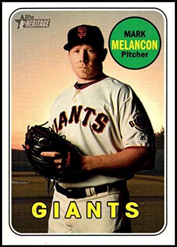 2018 Topps Heritage High Number Baseball 553 Mark Melancon San Francisco Giants Official MLB Trading Card