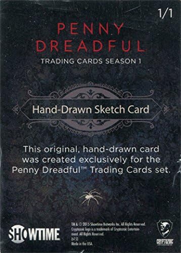 Penny Dreadful Season 1 Sketch Card Tarot VII The Chariot by Tirso Llaneta