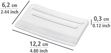 Wenko 7730100 Bandeja de coleta para resíduos de cozinha - incluindo raspador, polipropileno, 32,4 x 9,2 x 17,3 cm, branco