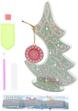 Artibetter Papai Noel Ornamento DIY 5D Arrenamentos de árvore de Natal: Diamond Crystal Christmas Tree Table Decoração