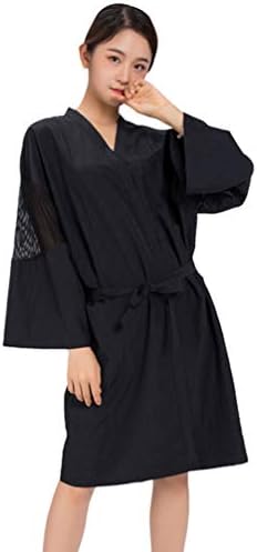 Minkissy Barber Shop Avental Spa Vestido de Salão Smock Smock Cape Kimono Robe Hair Tinging Roupas para Spa Massage Hair Salon