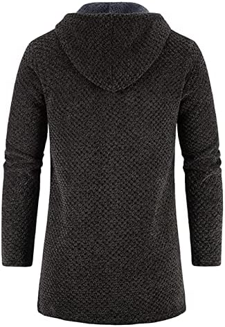 Jaquetas de Cardigan de Cardigan de Sweater de Longo BEUU, O outono zíper de inverno malha