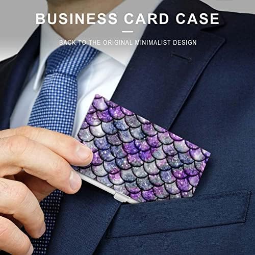 Mermaid Business Card Card Caso de visita Case Slim Card Wallet for Men Mulheres