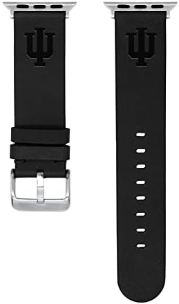 Bandas de afinidade Indiana Hoosiers Premium Leather Watch Band compatível com Apple Watch