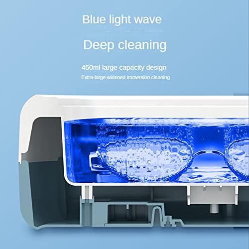 Dunlea Ultrasoundmore Acessível Eyeglass Limpeza de Máquina de Limpeza de Jóias Instrumentos de Limpeza ARRUELHA Blue Ultrassom
