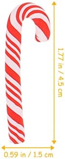 Artibetter EBT Candy Canes 20pcs Árvore de Natal pendurada Ornamento Polímero Clay Candy Canes Holida