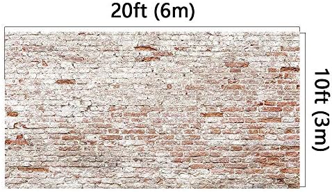 Kate 8x8ft Microfiber rústico de parede de tijolos para panos para adultos adultos garotos retratos de fundo decoração
