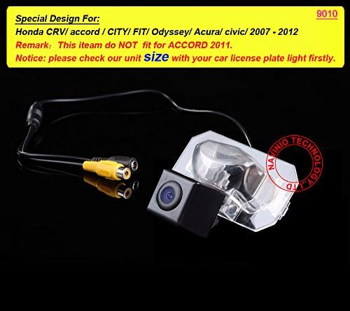 Câmera de veículo reverso de estacionamento reverso para o carro da HDMEU para Honda Crv City Fit 2013 Odyssey Acura Civic 2007-2012