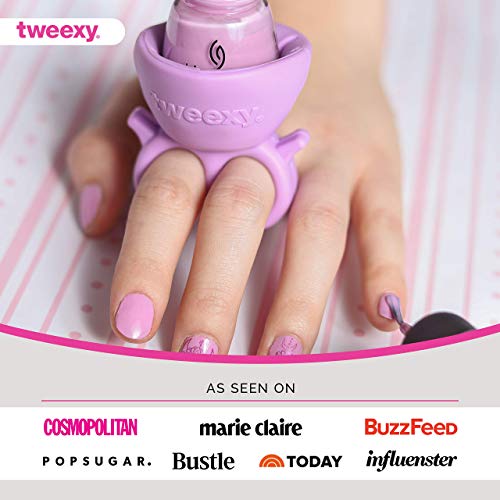 Tweexy - 2 pacote - paixão roxa e sonhos lilás - suportes para esmaltes vestíveis